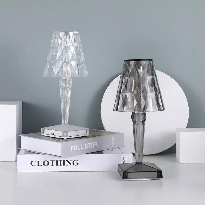 Vionara - Lampe de table en cristal acrylique texturé | Vionara