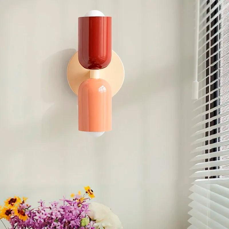 Vionara - Applique murale double en verre coloré | Vionara