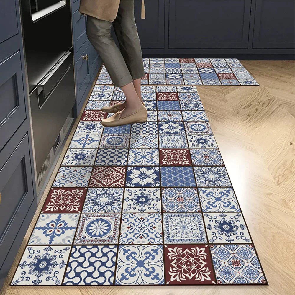 Vionara - Tapis de cuisine antidérapant en textile texturé | Vionara