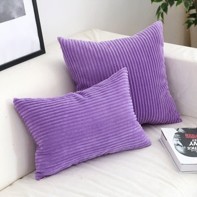 Vionara - Housse de coussin en velours côtelé doux et texturé | Vionara