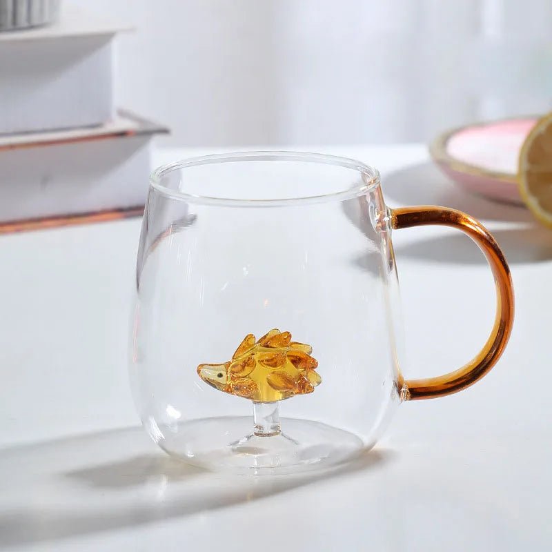 Vionara - Tasse en verre borosilicate avec motif animal 3D | Vionara