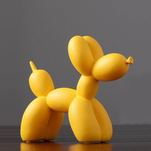 Vionara - Sculpture décorative en résine finition lisse forme ballon chien | Vionara