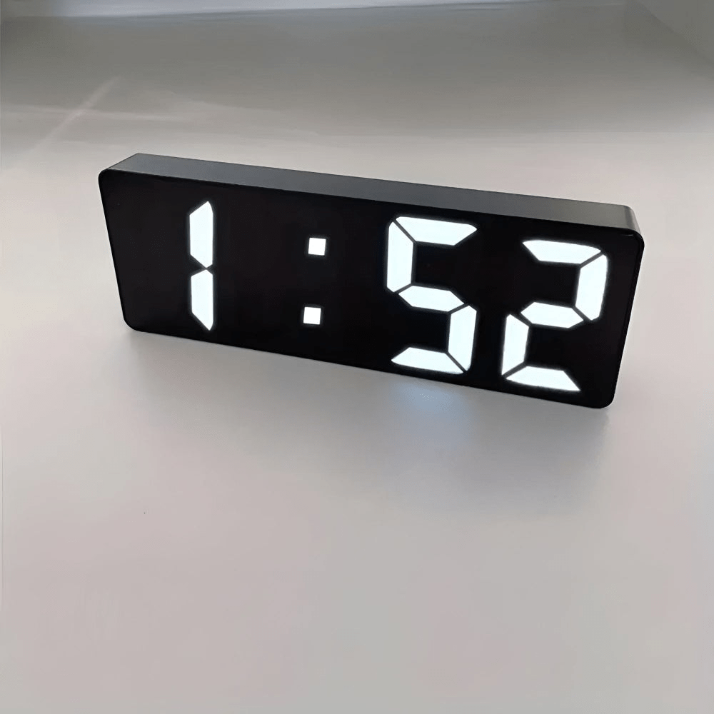 Vionara - Réveil numérique miroir LED design minimaliste en ABS
