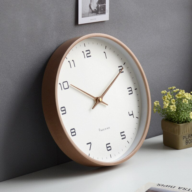 Vionara - Horloge murale en bois minimaliste scandinave | Vionara