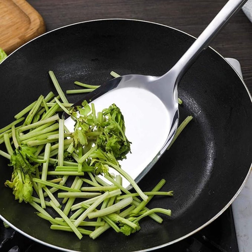 Vionara - Set d’ustensiles de cuisine en acier inoxydable, finition brossée