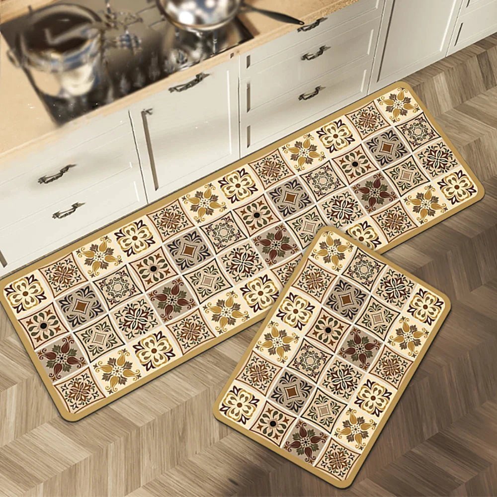 Vionara - Tapis de cuisine antidérapant en textile texturé | Vionara