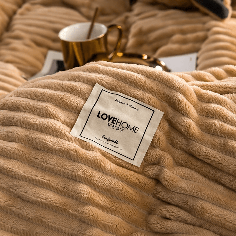 Vionara - Housse de couette en velours texturé – Toucher doux et chaleureux | Vionara