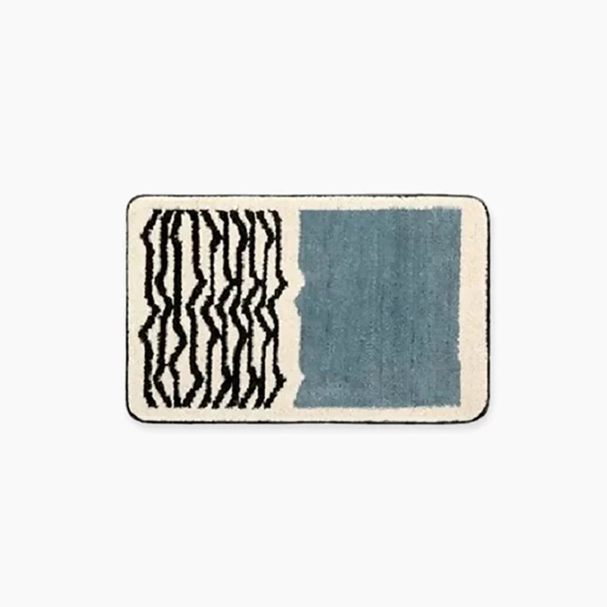 Vionara - Tapis de bain en polyester à motif abstrait antidérapant | Vionara