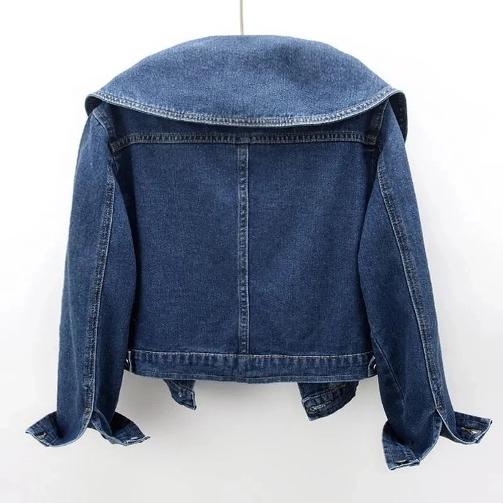 Helena - Wide-Collar Denim Jacket