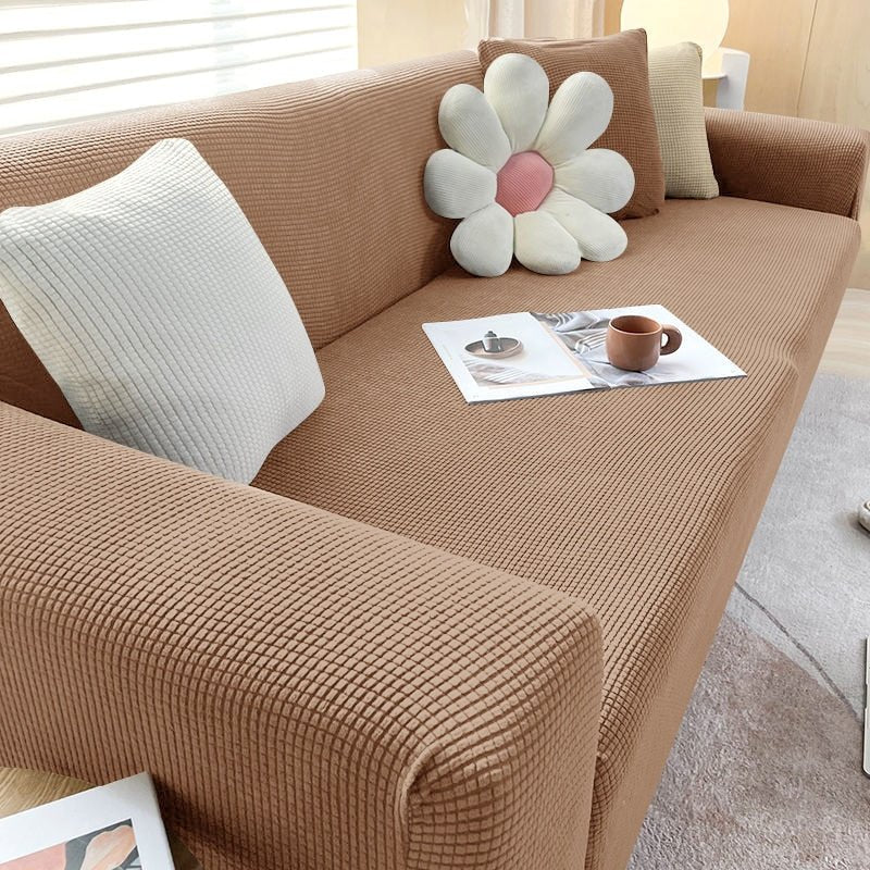 Vionara - Housse de canapé extensible en tissu texturé | Vionara