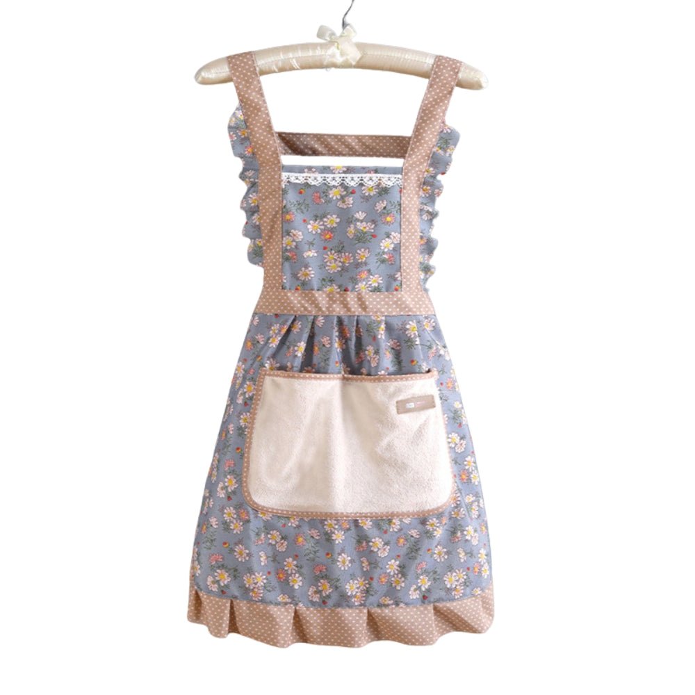 Vionara - Tablier de cuisine en coton fleuri, imperméable | Vionara