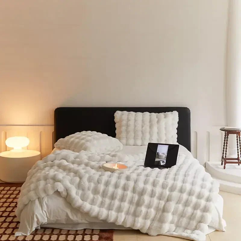 Vionara - Couverture en laine synthétique double face et ultra-douce | Vionara