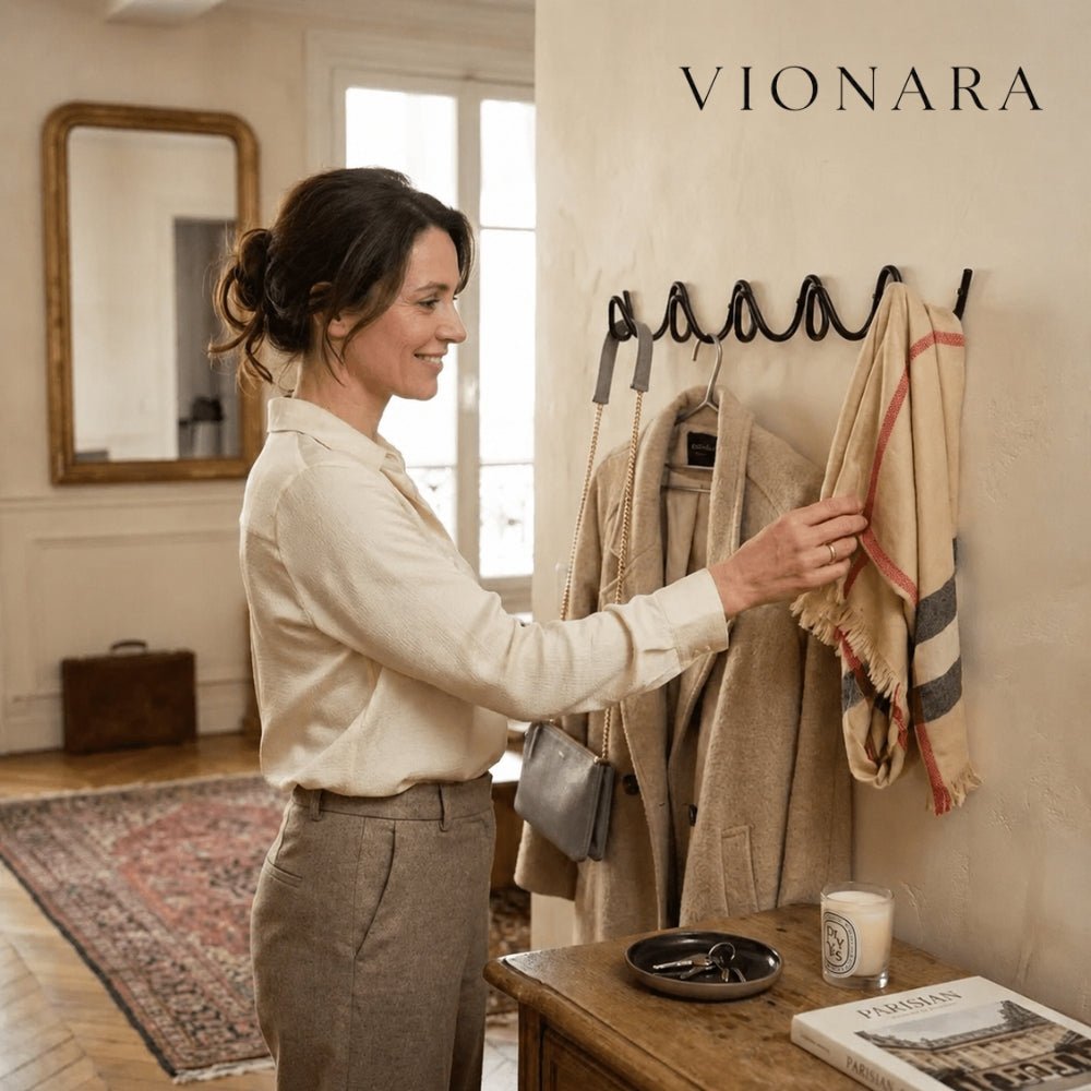 Vionara - Patère murale en métal minimaliste | Vionara