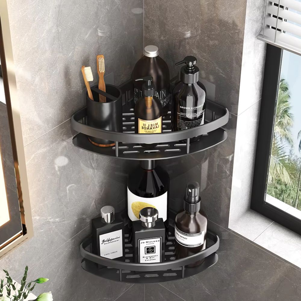 Vionara - Étagère murale en aluminium mat pour douche | Vionara