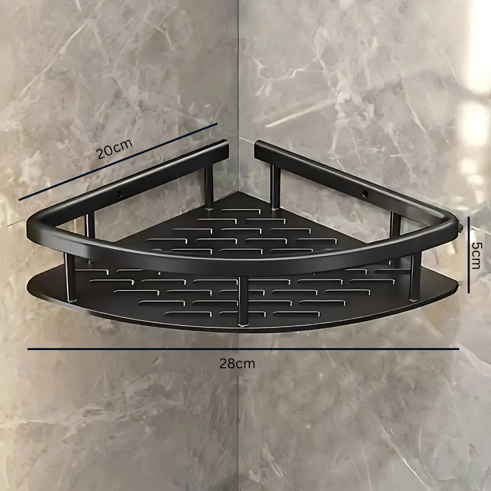 Vionara - Étagère murale en aluminium mat pour douche | Vionara