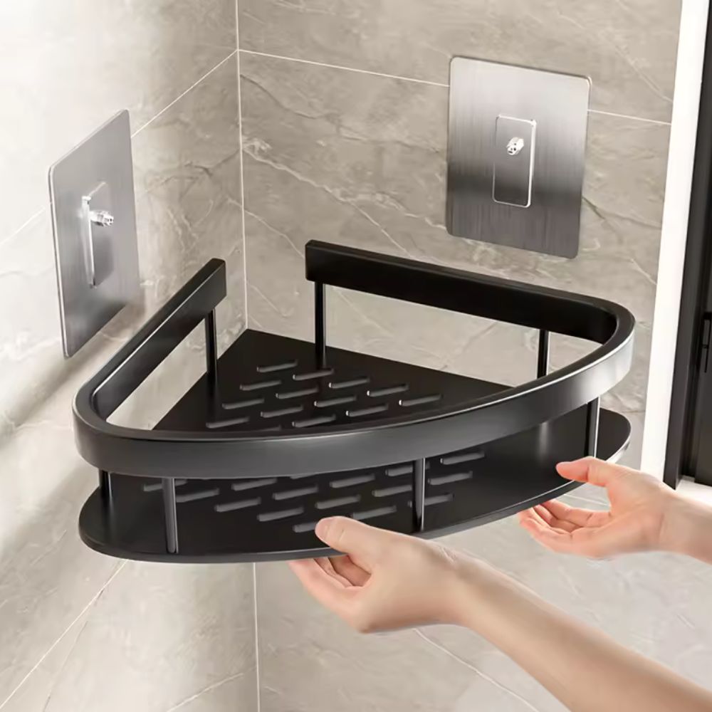 Vionara - Étagère murale en aluminium mat pour douche | Vionara