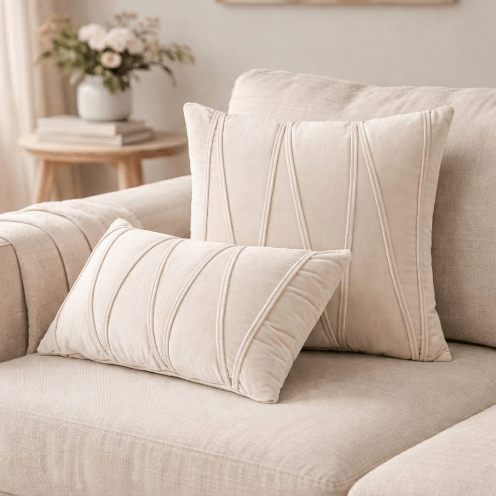 Vionara - Coussin décoratif en velours doux avec housse amovible | Vionara