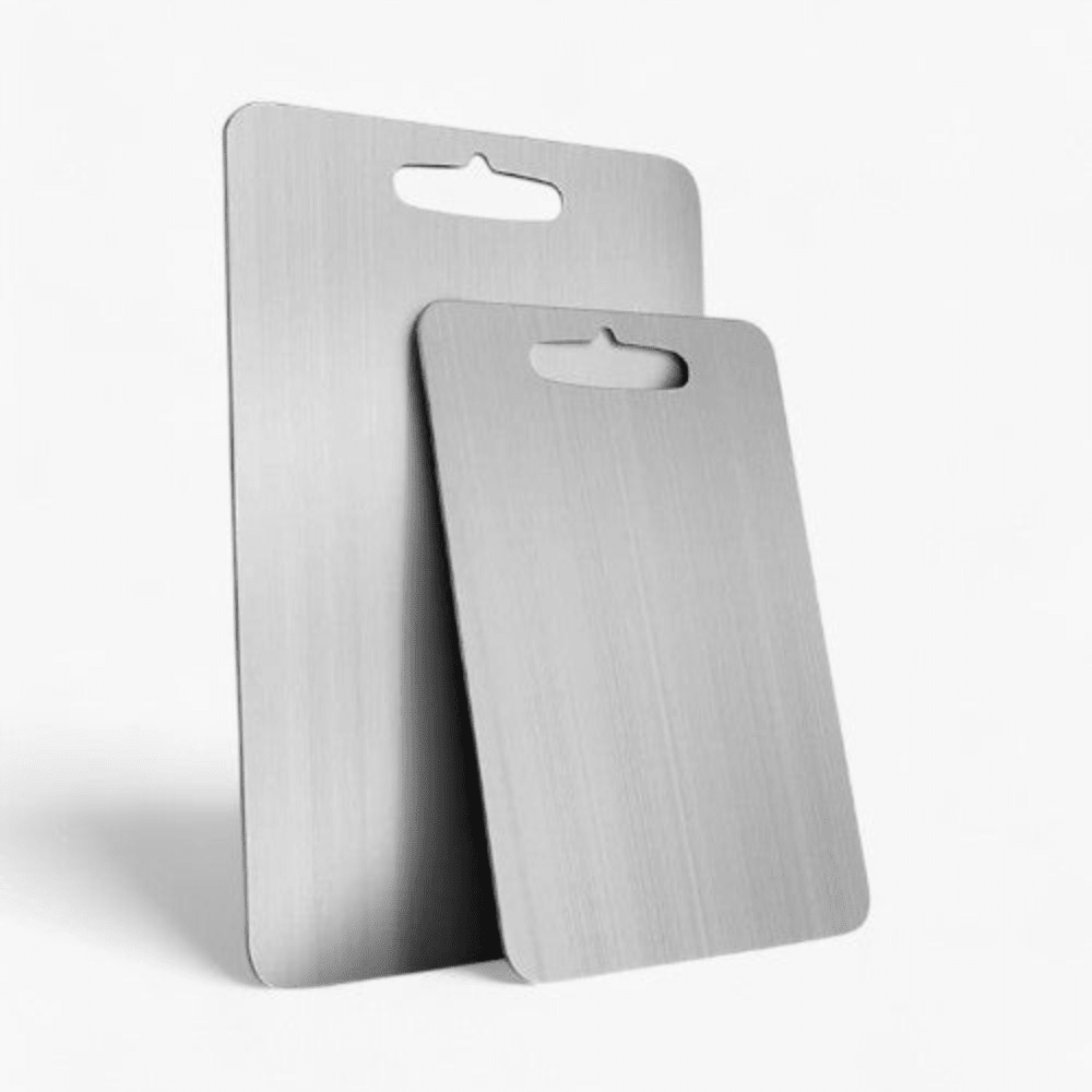 Vionara - Planche à découper en acier inoxydable brossé | Vionara