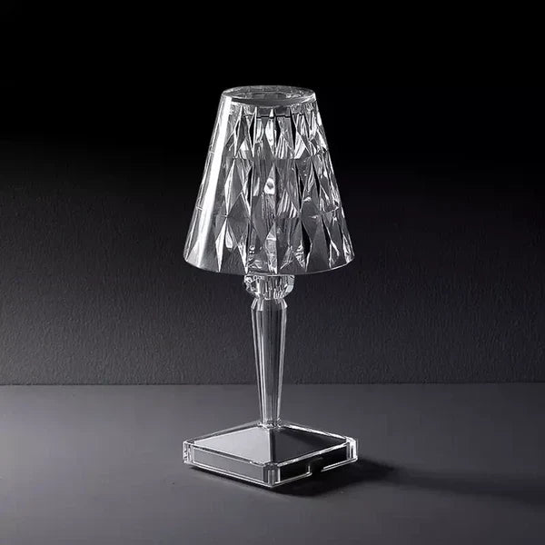 Vionara - Lampe de table en cristal acrylique texturé | Vionara