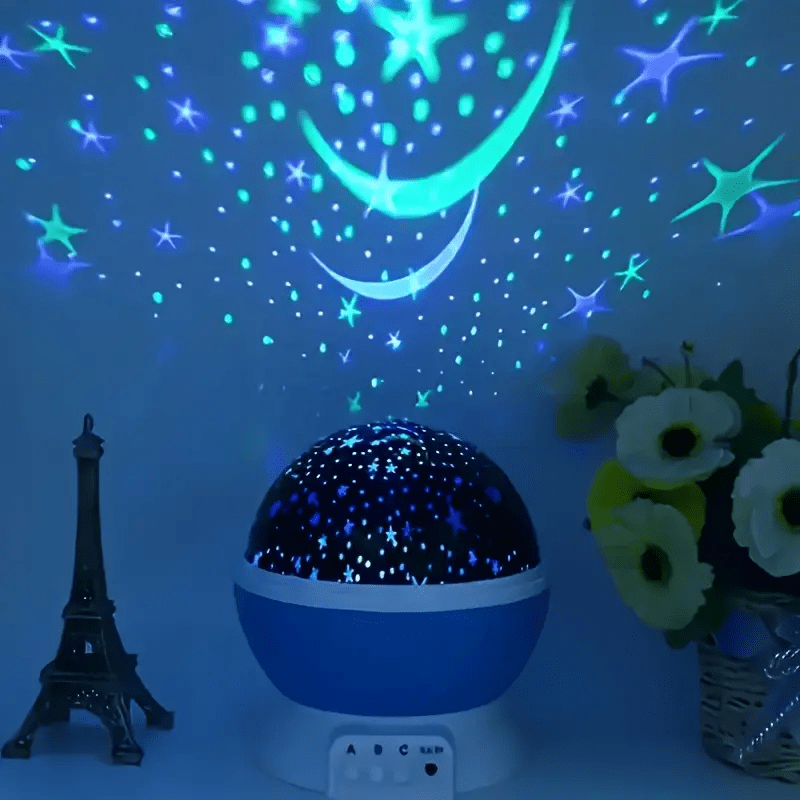 Vionara - Lampe projecteur d’ambiance en rotation avec ciel étoilé multicolore | Vionara