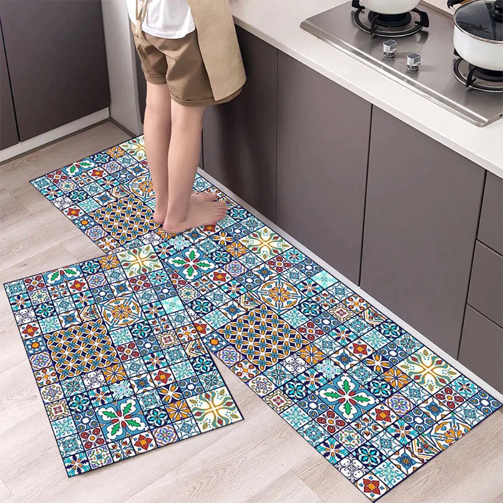Vionara - Tapis de cuisine antidérapant en textile texturé | Vionara