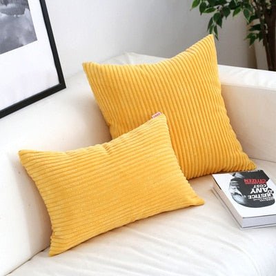 Vionara - Housse de coussin en velours côtelé doux et texturé | Vionara