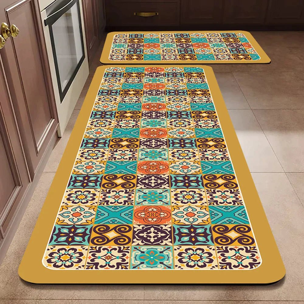 Vionara - Tapis de cuisine antidérapant en textile texturé | Vionara