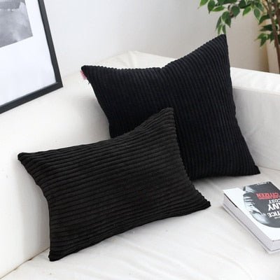 Vionara - Housse de coussin en velours côtelé doux et texturé | Vionara