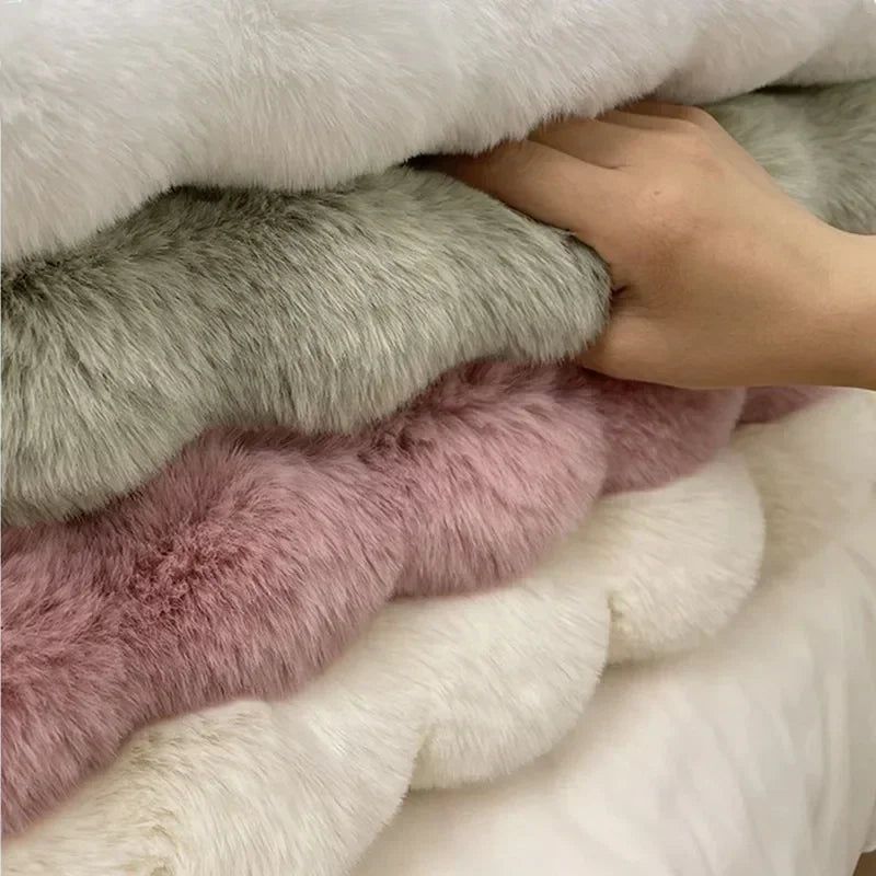 Vionara - Tapis rond en polyester doux et antidérapant | Vionara