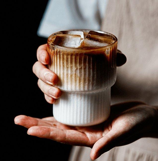 Vionara - Verres à eau nervurés en verre borosilicaté | Vionara