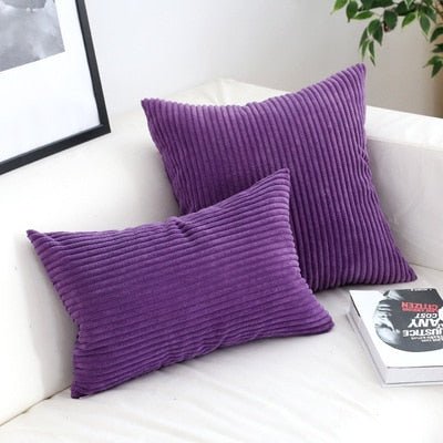 Vionara - Housse de coussin en velours côtelé doux et texturé | Vionara