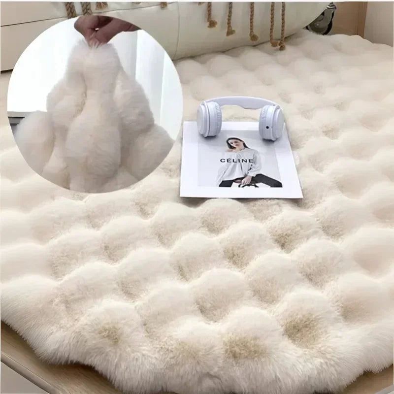 Vionara - Tapis rond en polyester doux et antidérapant | Vionara