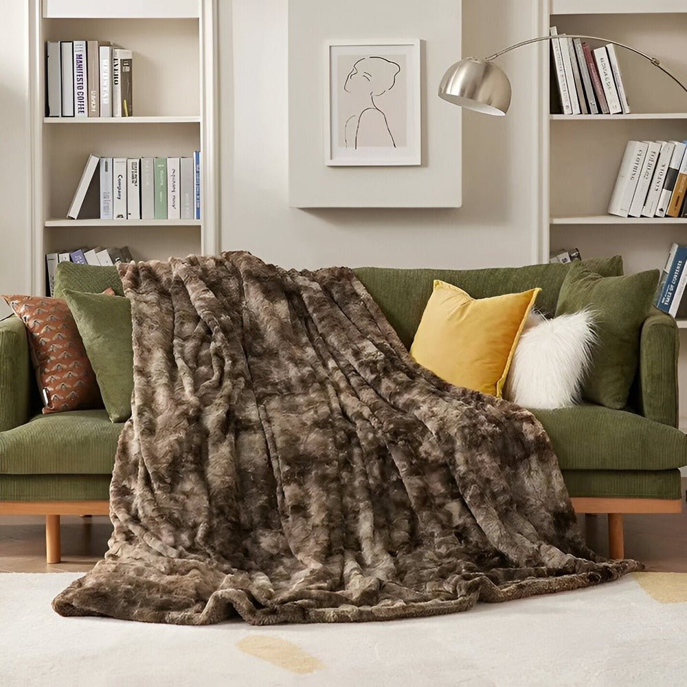 Vionara - Plaid en polaire double face ultra-doux pour chambre et salon | Vionara