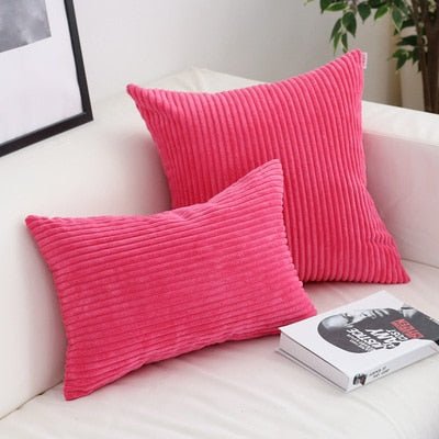 Vionara - Housse de coussin en velours côtelé doux et texturé | Vionara