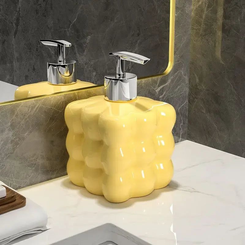 Vionara - Distributeur de savon en céramique texturé | Vionara