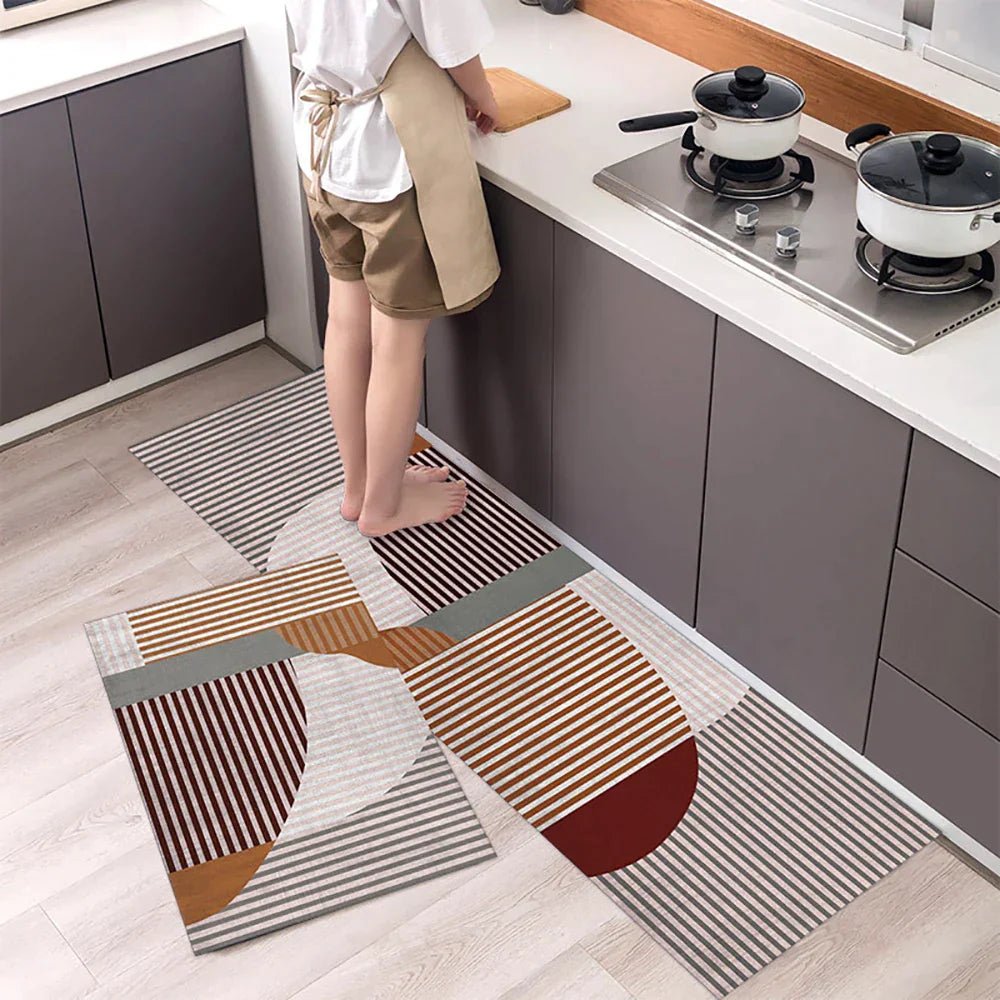 Vionara - Tapis de cuisine antidérapant en textile texturé | Vionara