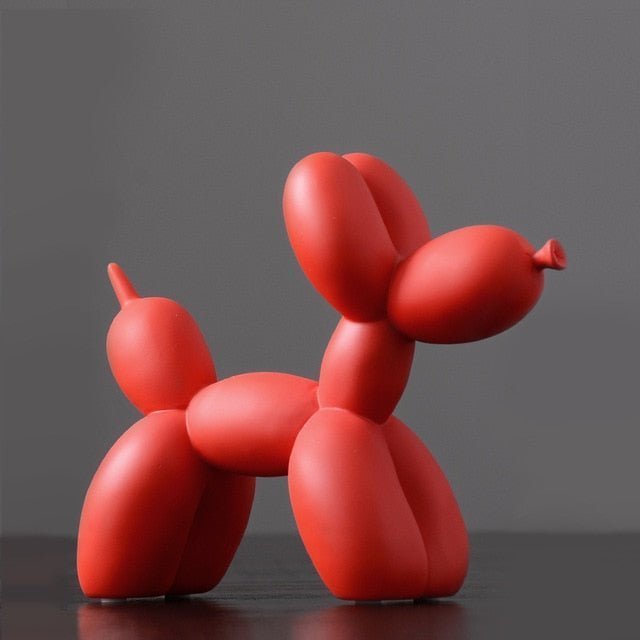 Vionara - Sculpture décorative en résine finition lisse forme ballon chien | Vionara