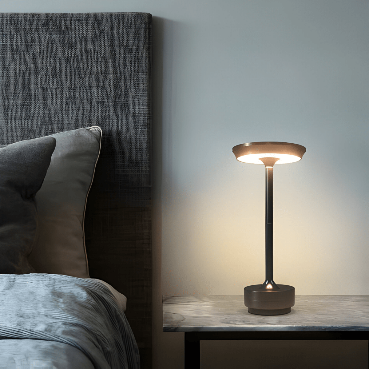 Vionara - Lampe de table sans fil en métal – Dimmable avec commande tactile | Vionara