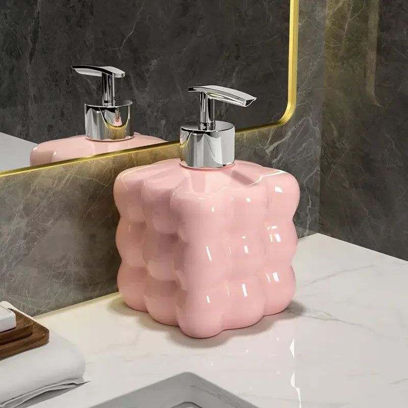 Vionara - Distributeur de savon en céramique texturé | Vionara