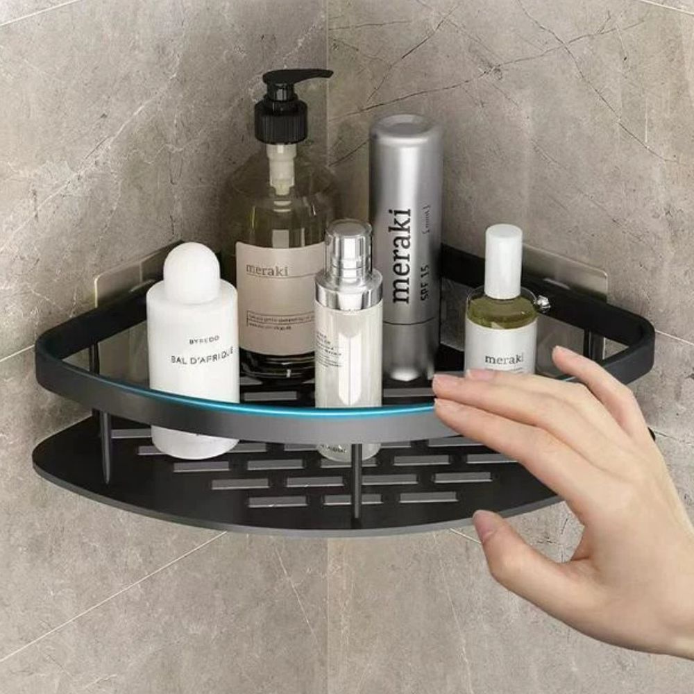 Vionara - Étagère murale en aluminium mat pour douche | Vionara