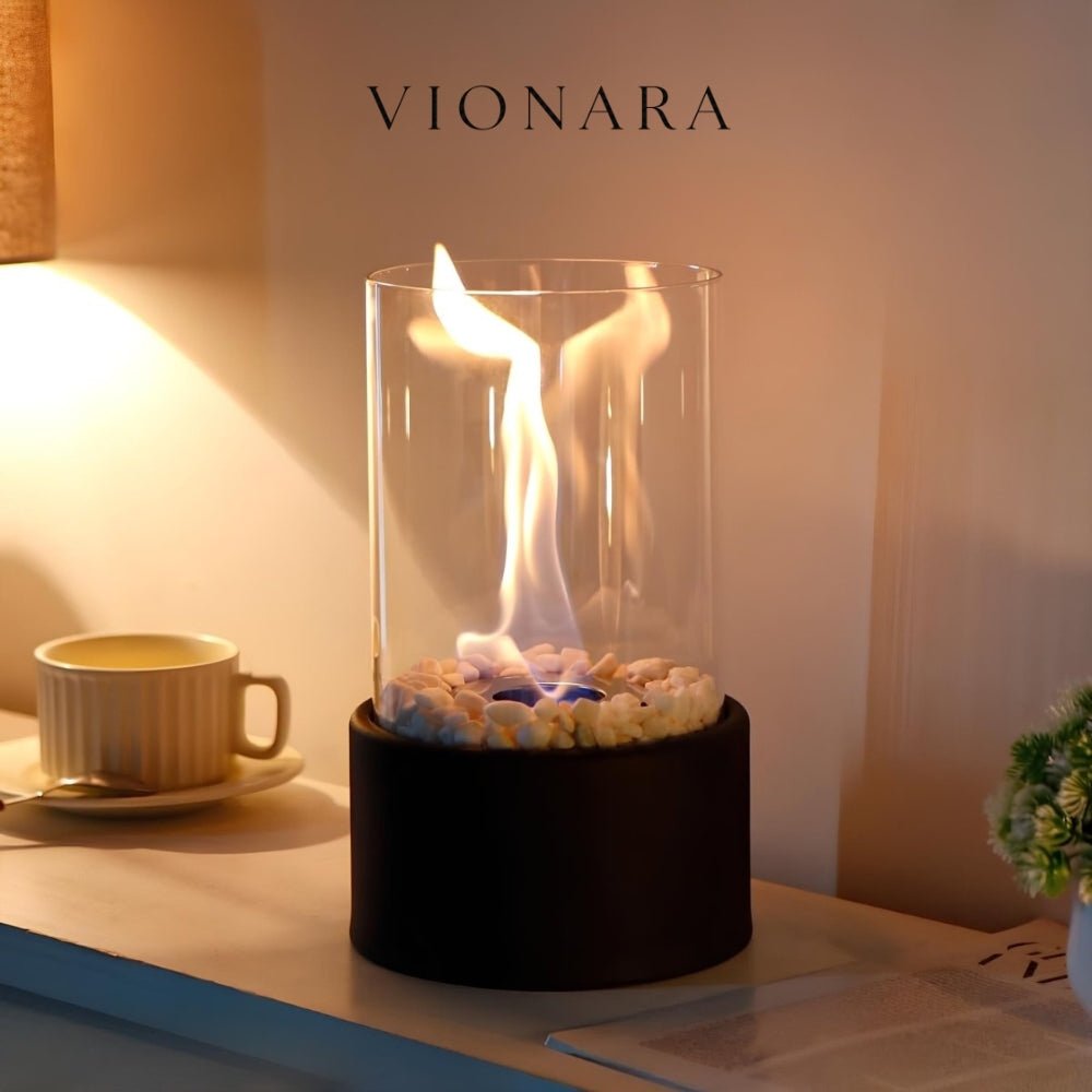 Vionara - Lampe à huile en métal et verre | Vionara