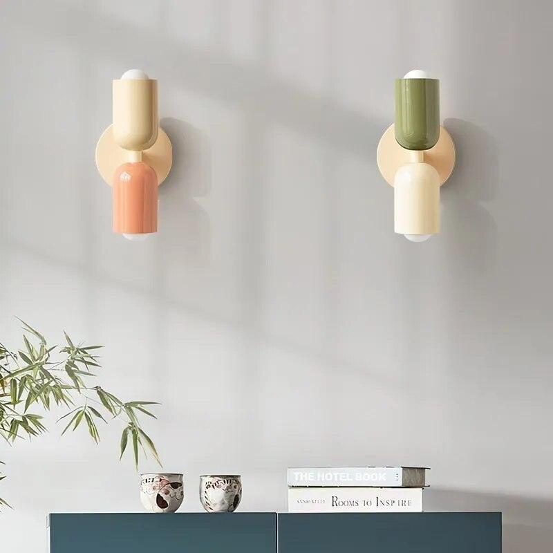 Vionara - Applique murale double en verre coloré | Vionara