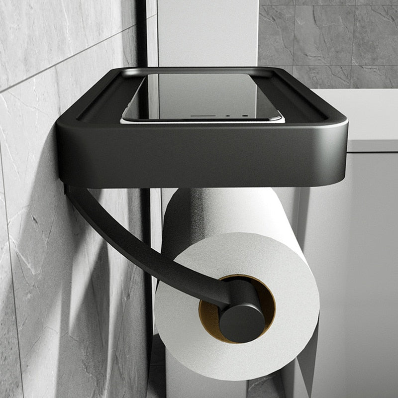 Vionara - Porte-papier toilette mural en acier inoxydable | Vionara