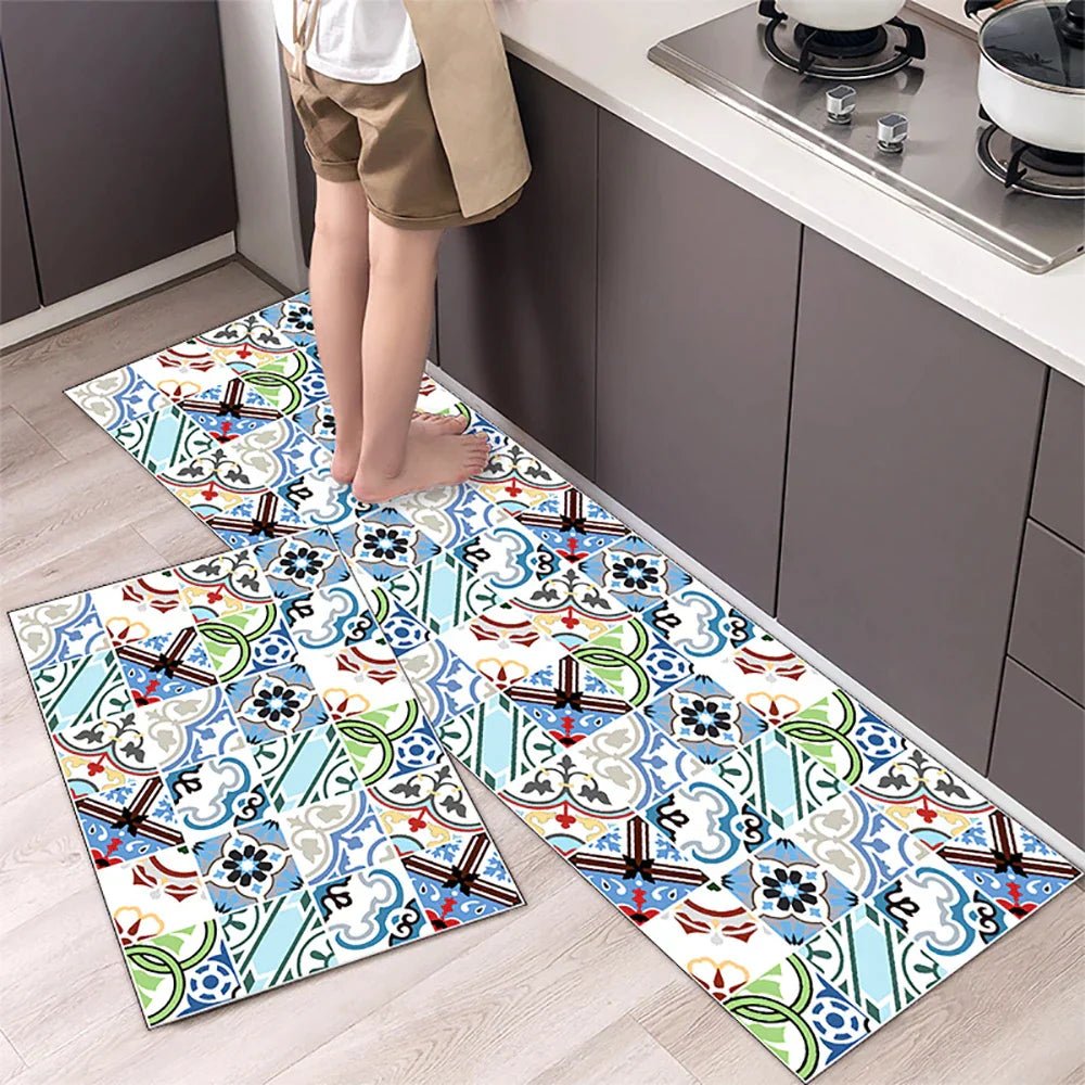Vionara - Tapis de cuisine antidérapant en textile texturé | Vionara