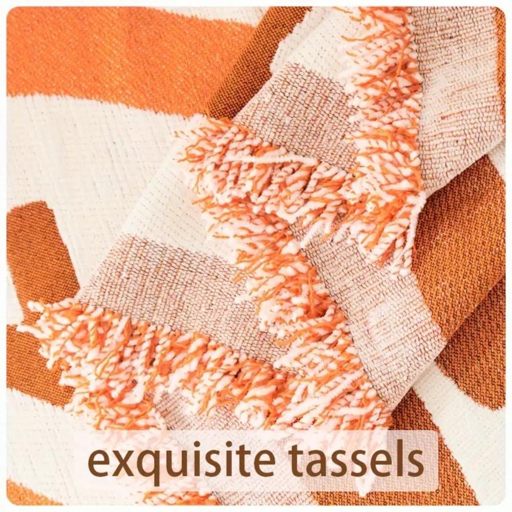 Vionara - Housse de canapé réversible en chenille – Motif bohème texturé | Vionara