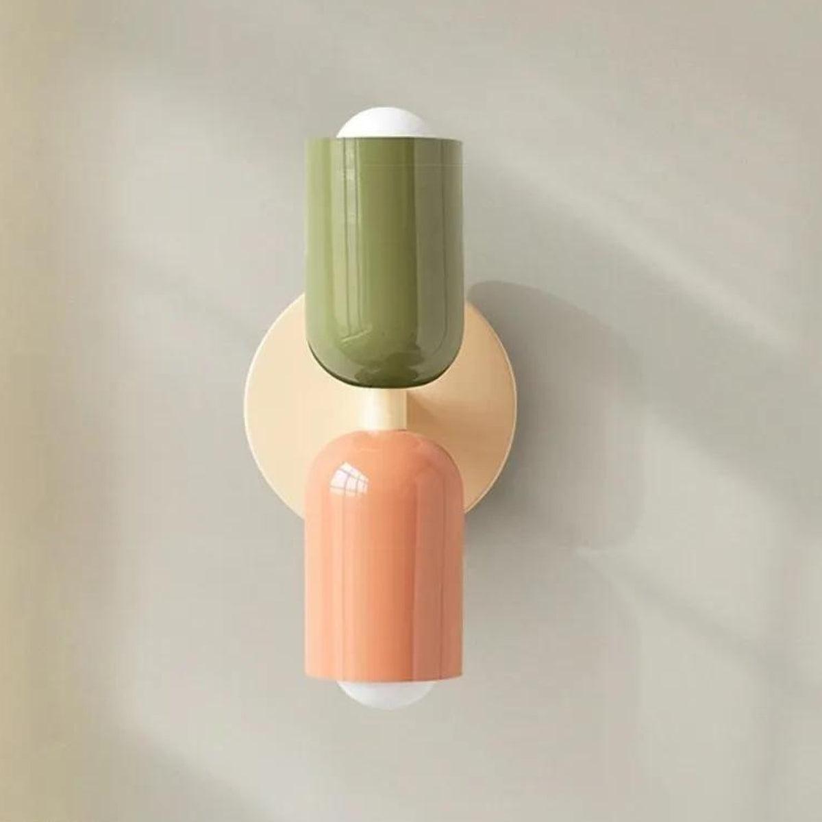 Vionara - Applique murale double en verre coloré | Vionara