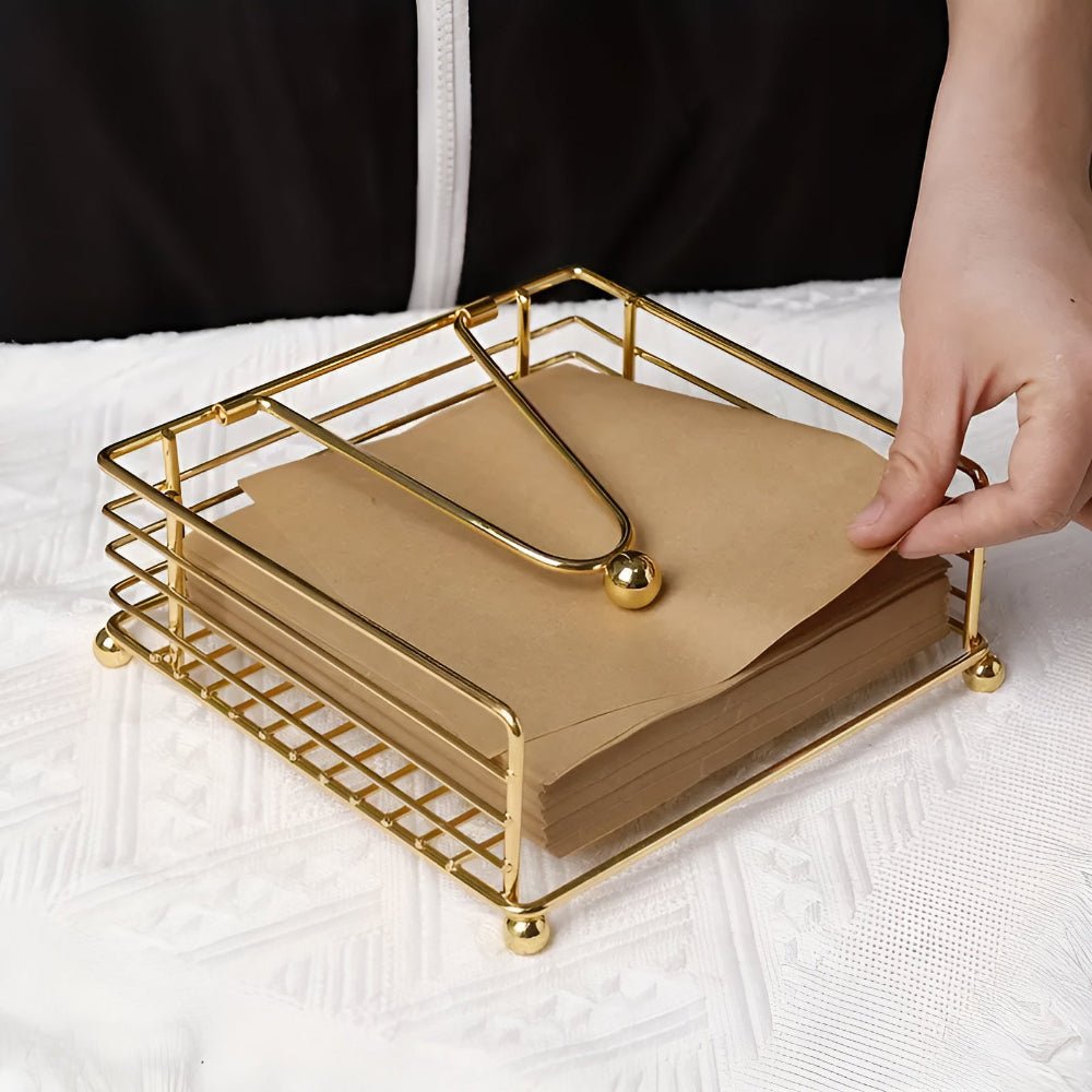 Vionara - Porte-serviettes de table en fer au design épuré | Vionara