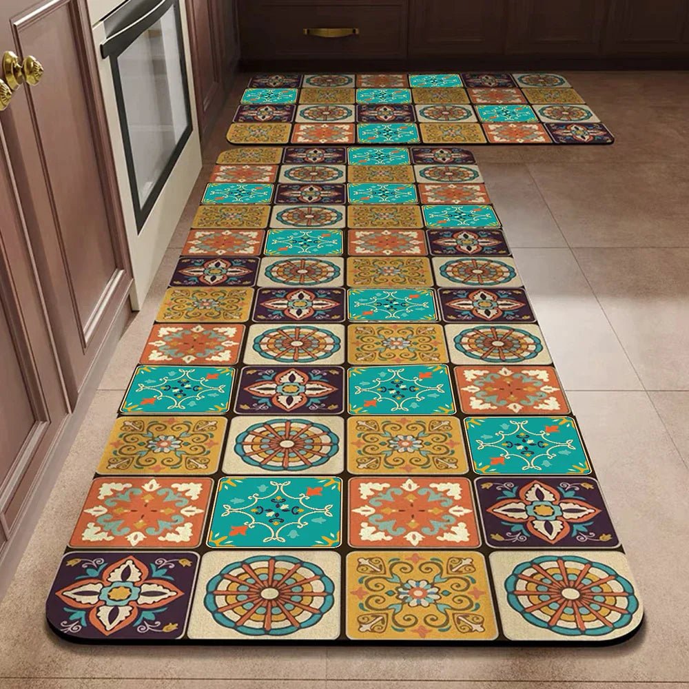Vionara - Tapis de cuisine antidérapant en textile texturé | Vionara
