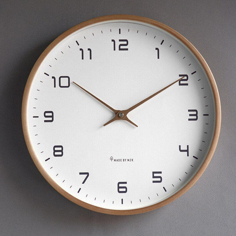 Vionara - Horloge murale en bois minimaliste scandinave | Vionara