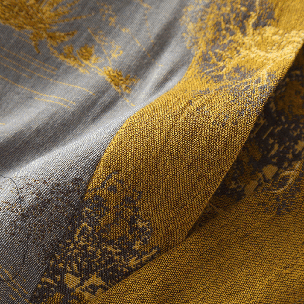 Vionara - Peignoir kimono en coton gaufré naturel à coupe ample | Vionara